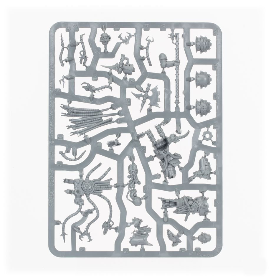 Chaos Space Marines: Warpsmith sprue contents - Loaded Dice
