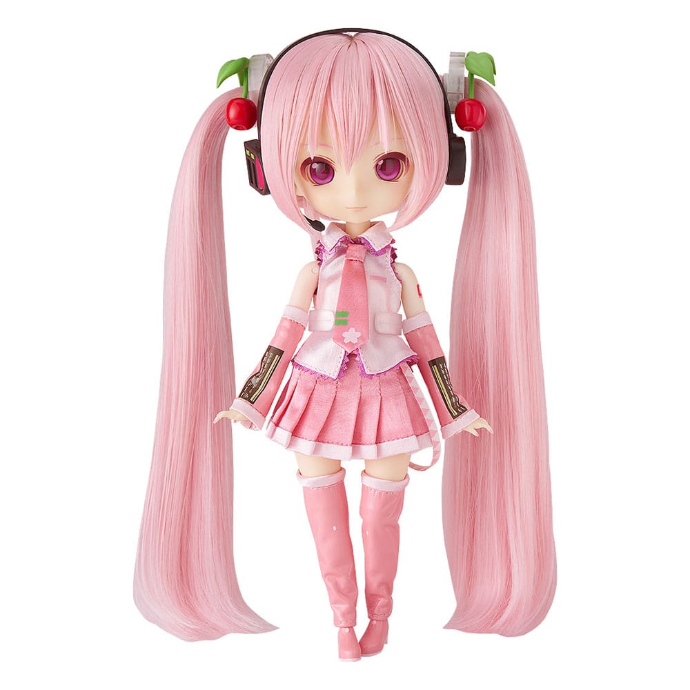 Good Smile Company Harmonia humming Sakura Miku doll with long pink twintails, on white