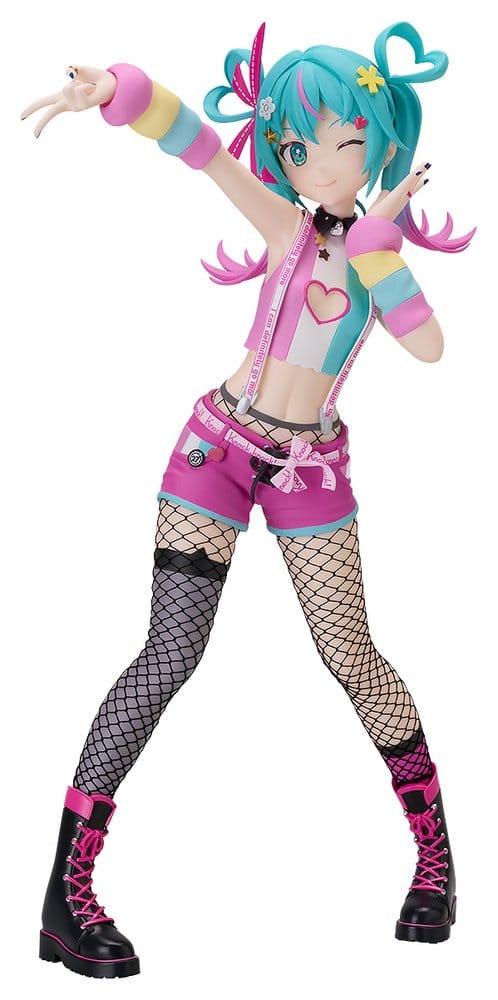 Hatsune Miku Pop Up Parade L DecoMiku (Lightness) figure, front view on white background