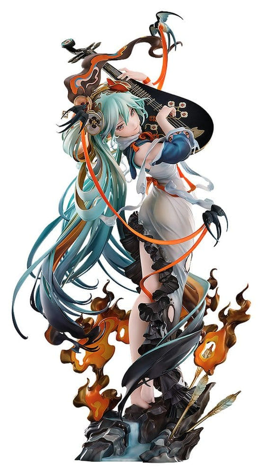 Good Smile Company 1/7 Hatsune Miku Shimian Maifu Ver. figure holding a pipa, front view