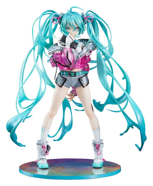 Good Smile Company Hatsune Miku with SOLWA 1/7 figure in pink jacket and grey shorts