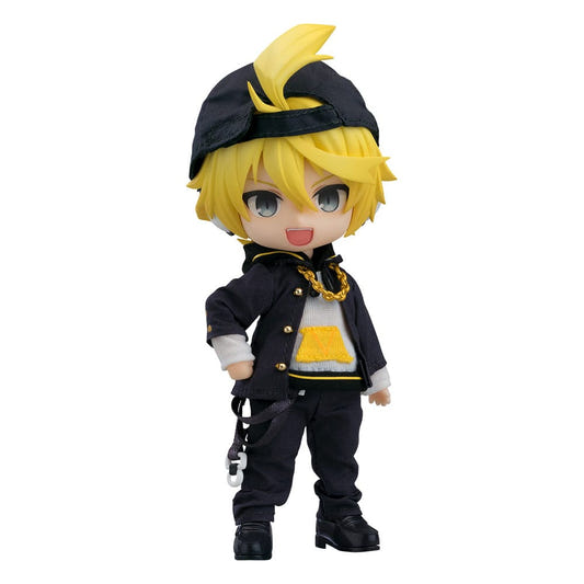 Good Smile Company Nendoroid Doll Kagamine Len Bring It On Ver. in black cap, jacket and yellow-print top