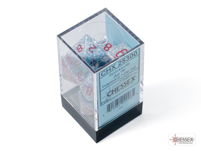 Chessex - Speckled Polyhedral 7 Dice Set - Air - Loaded Dice