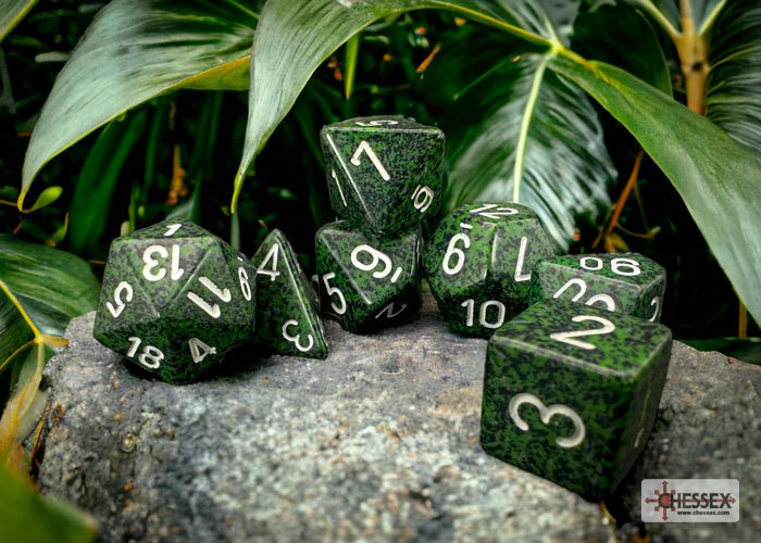 Chessex - Speckled Polyhedral 7 Dice Set - Recon - Loaded Dice