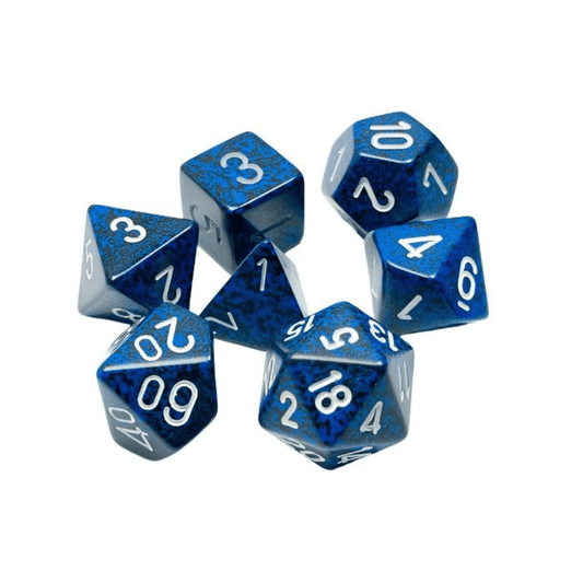Chessex - Speckled Polyhedral 7 Dice Set - Stealth - Loaded Dice