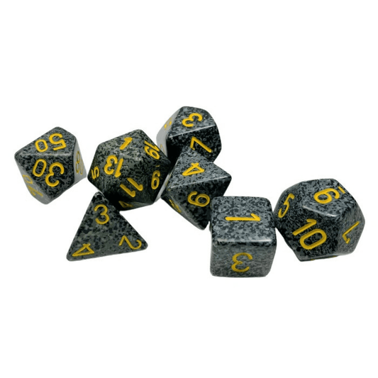 Chessex - Speckled Polyhedral 7 Dice Set - Urban Camo - Loaded Dice