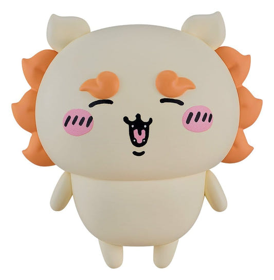 Max Factory Nendoroid Chiikawa Shisa figure with an orange mane and a cheerful smiling face