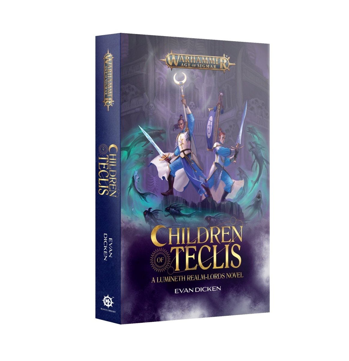 Children of Teclis paperback by Evan Dicken, Lumineth Realm-lords Age of Sigmar novel cover