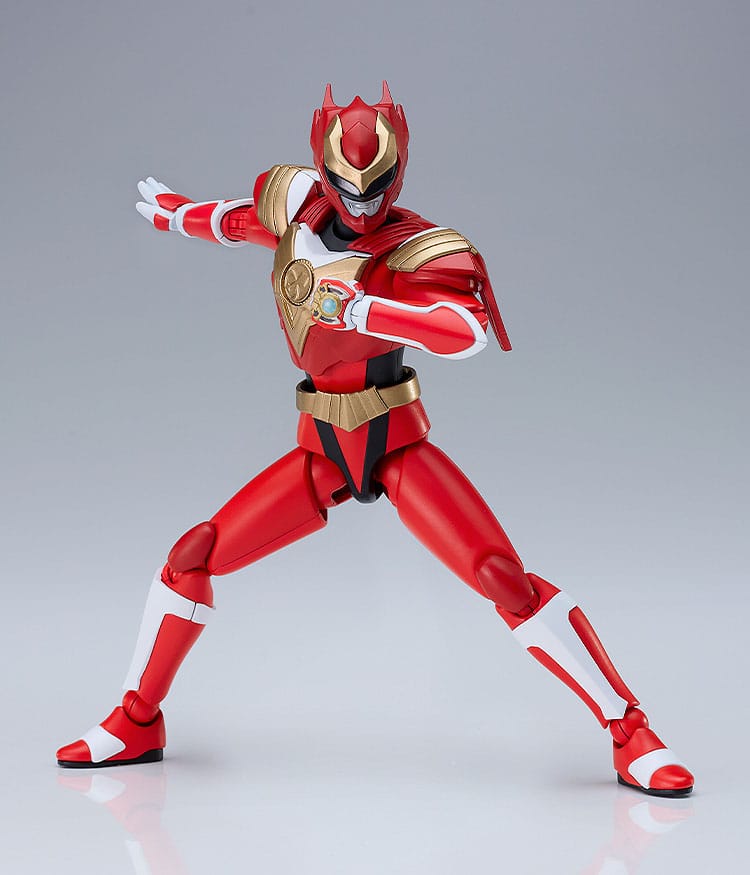 Chouseishin Gransazer Sazer Tarious Plamatea kit in fighting stance on grey backdrop