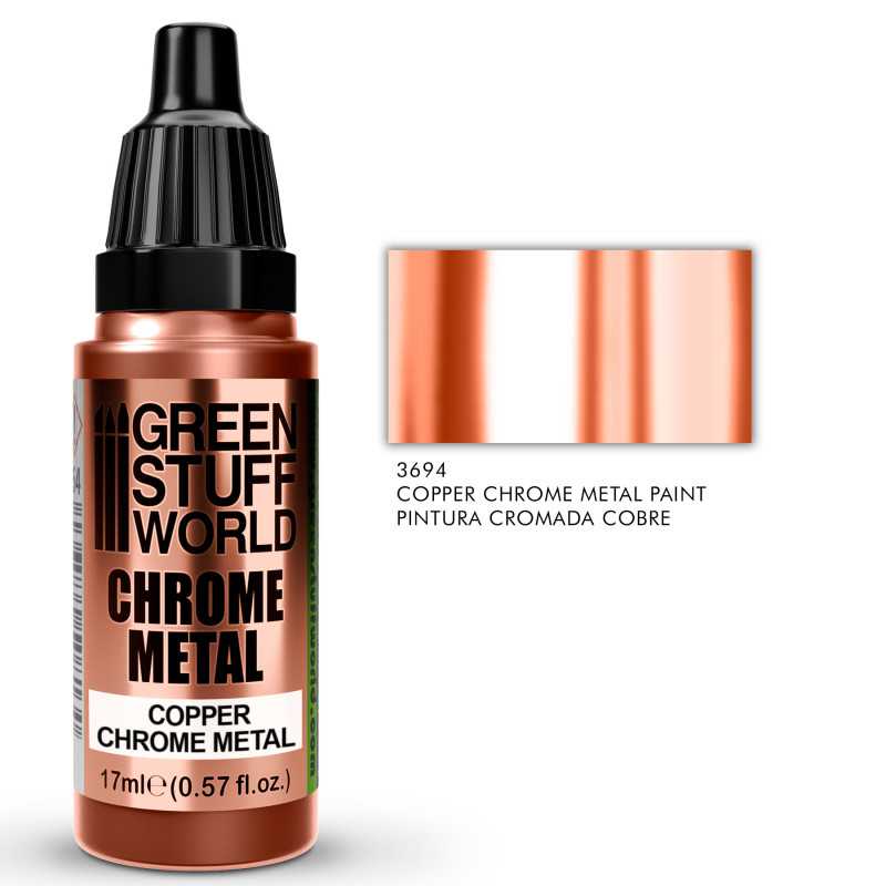 Green Stuff World - Chrome Paint - COPPER 17ml - Loaded Dice