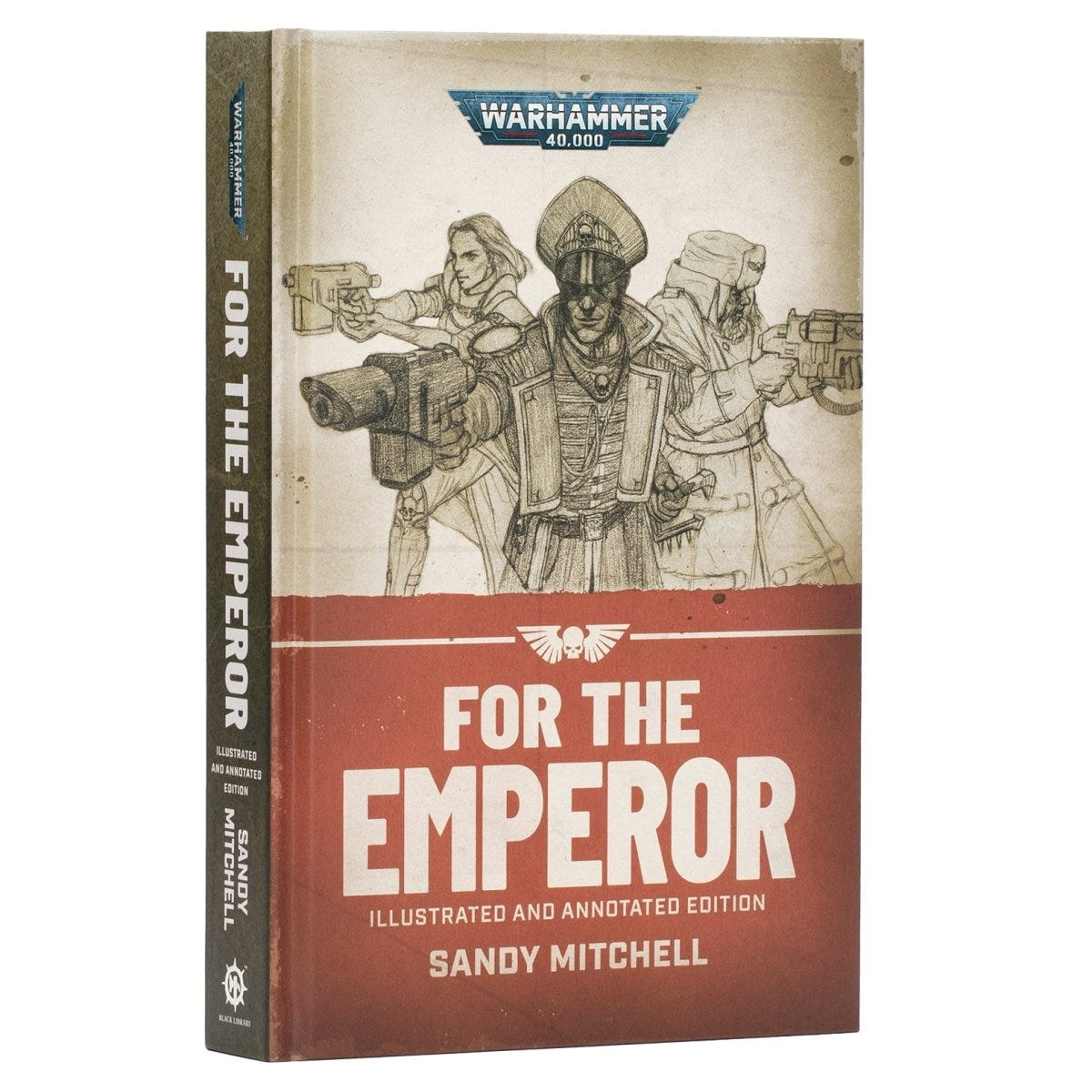Book titled 'For the Emperor' by Sandy Mitchell with illustrated cover on a white background