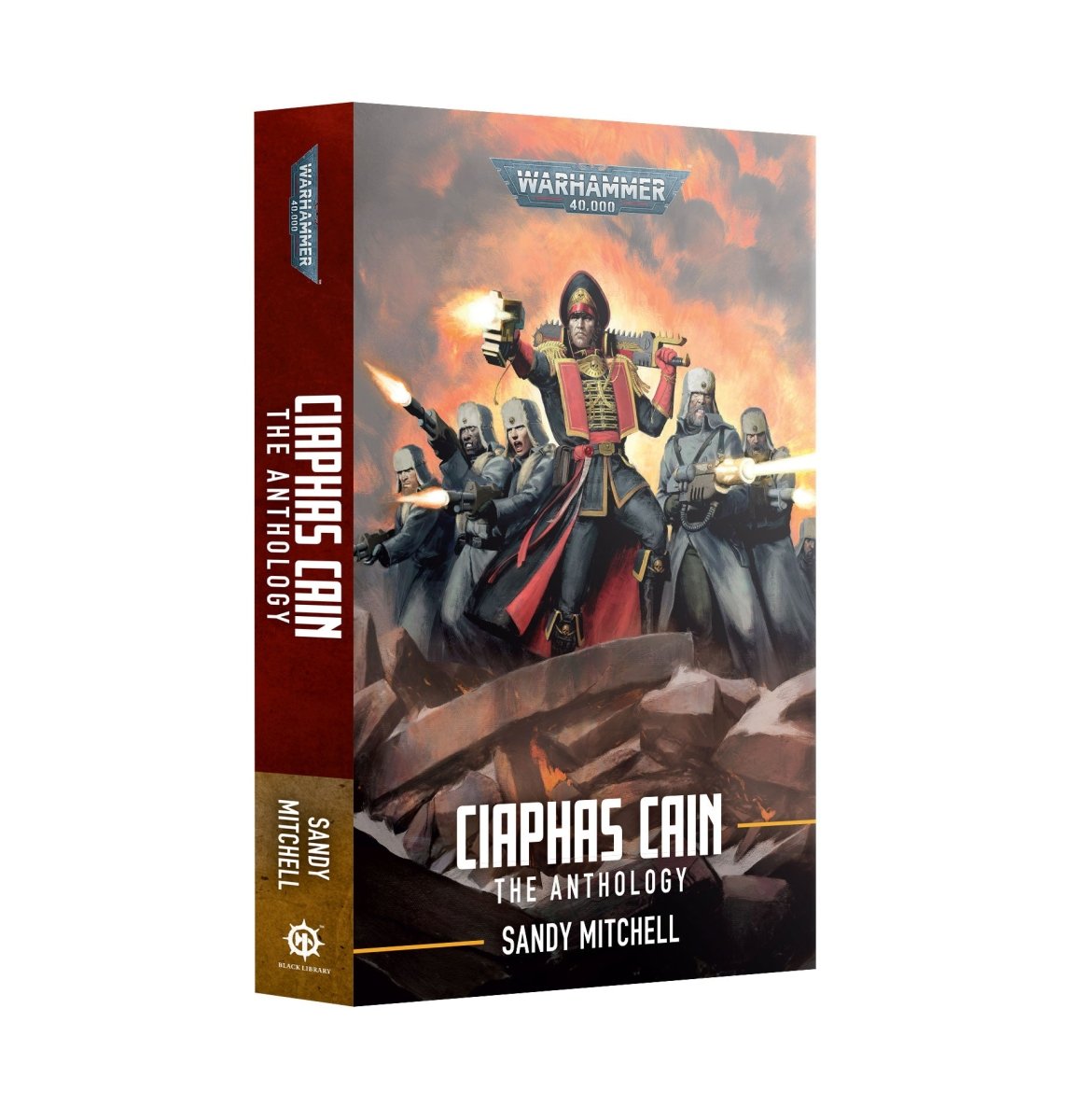 Ciaphas Cain: The Anthology paperback by Sandy Mitchell, Warhammer 40,000 cover art