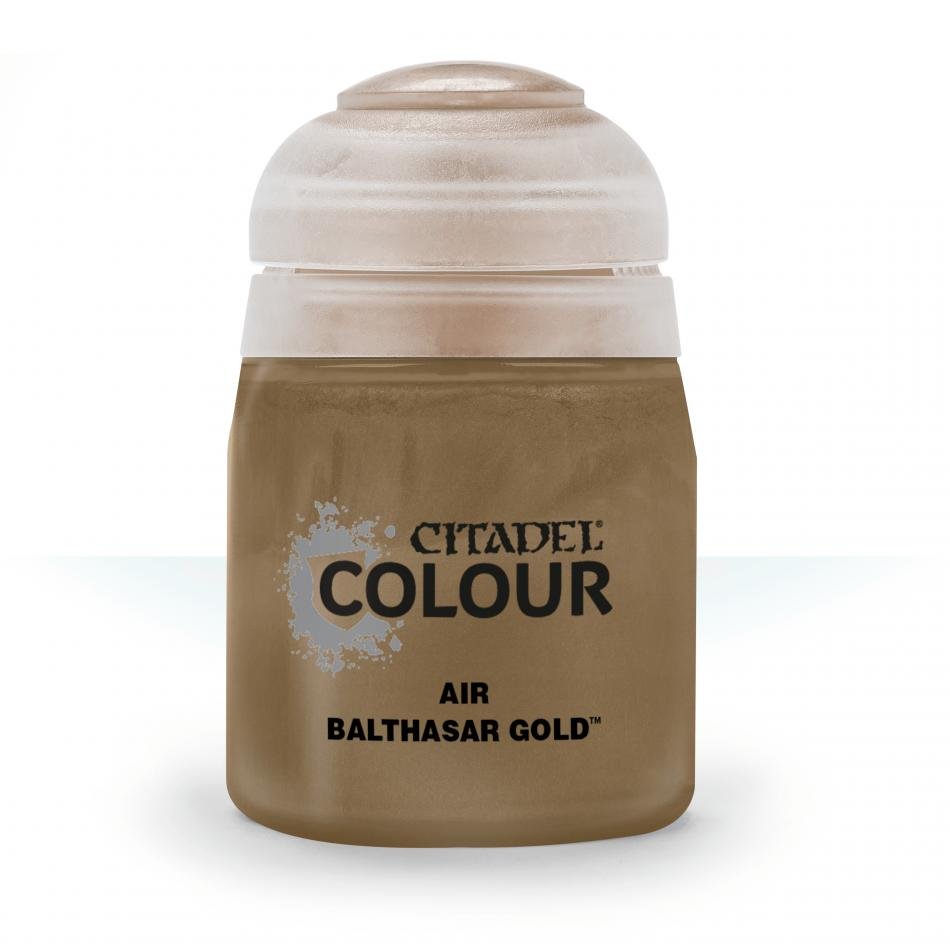 Citadel Air Balthasar Gold 24ml airbrush paint pot by Games Workshop