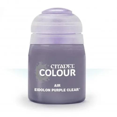 Games Workshop Citadel Colour Air Eidolon Purple Clear 24ml pot with translucent purple paint