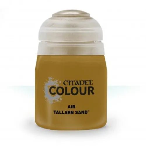 Games Workshop Citadel Colour Air Tallarn Sand 24ml paint pot with warm sand paint
