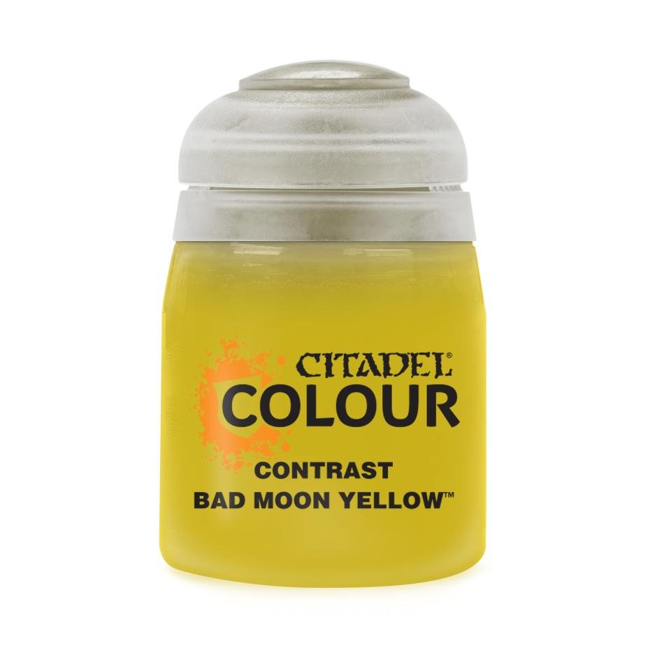 Citadel Contrast Bad Moon Yellow 18ml paint pot, Games Workshop