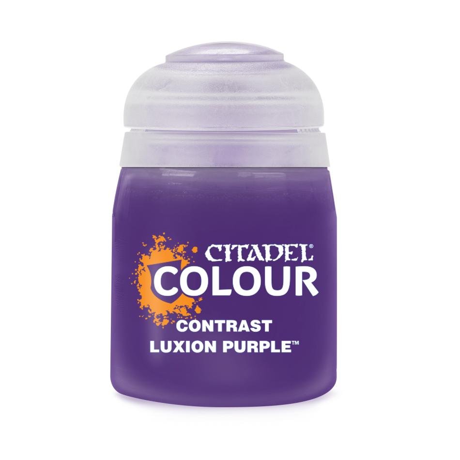 Games Workshop Citadel Colour Contrast Luxion Purple 18ml pot of vivid purple paint