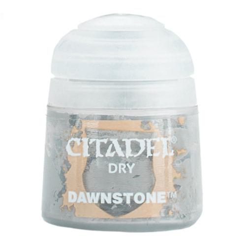 Citadel Dry Dawnstone 12ml paint pot with textured drybrush paint