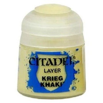 Citadel Layer Krieg Khaki 12ml paint pot, Games Workshop