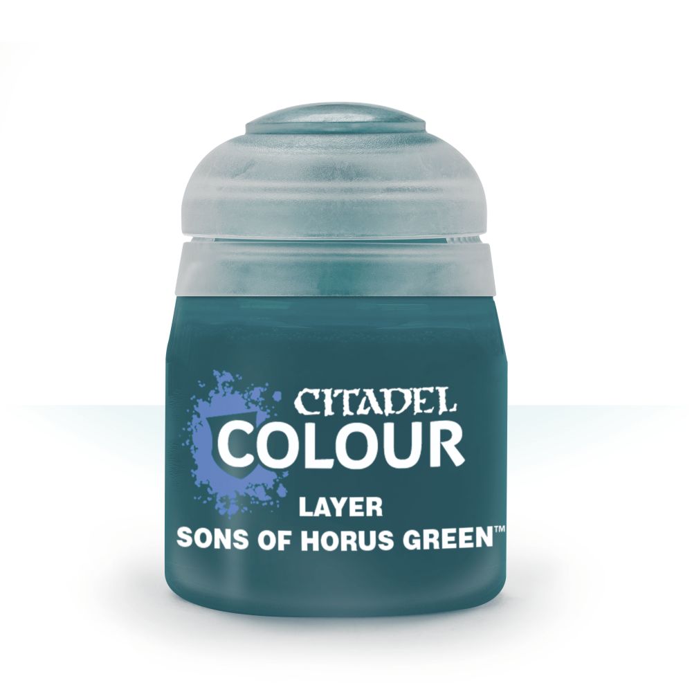 Citadel Colour Layer Sons of Horus Green 12ml paint pot, Games Workshop