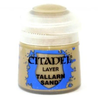 Citadel Layer Tallarn Sand 12ml paint pot, warm sandy tan acrylic
