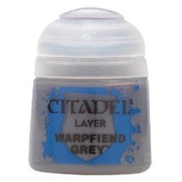 Citadel Layer Warpfiend Grey 12ml paint pot with label, Games Workshop