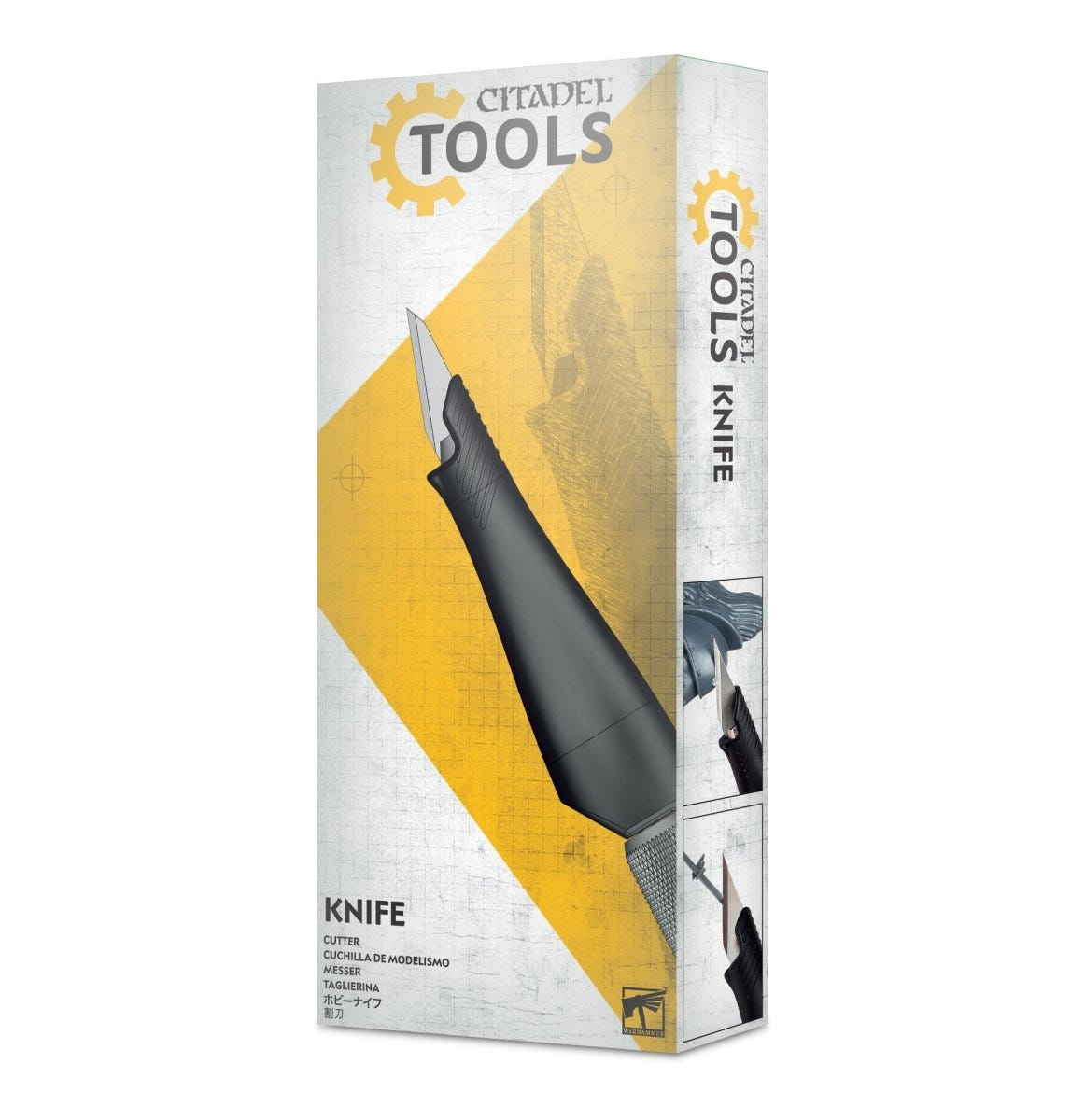 Citadel Tools Knife box front, Games Workshop hobby knife