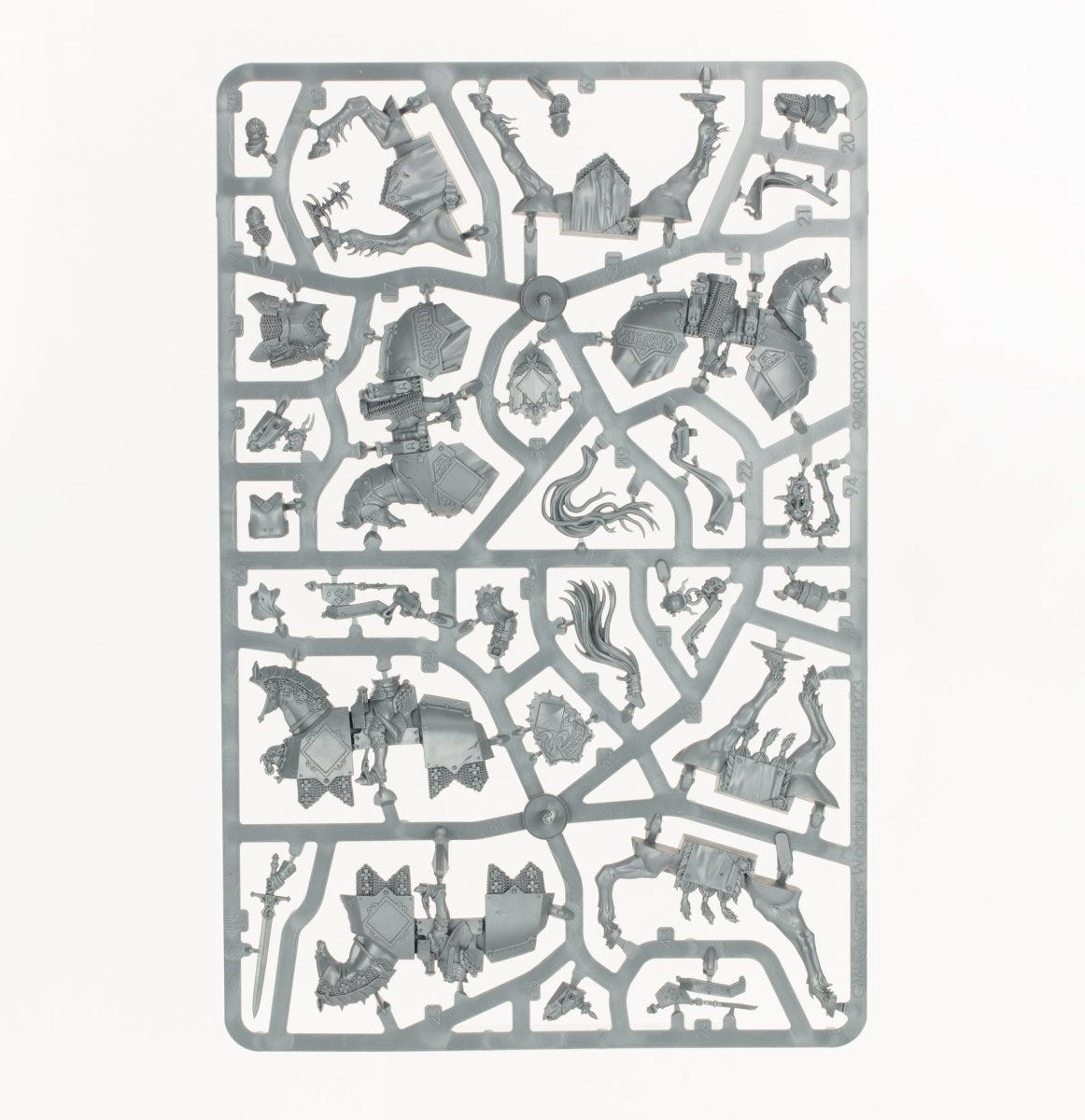 Cities of Sigmar Freeguild Cavaliers unpainted plastic sprue, frame 3 of 3