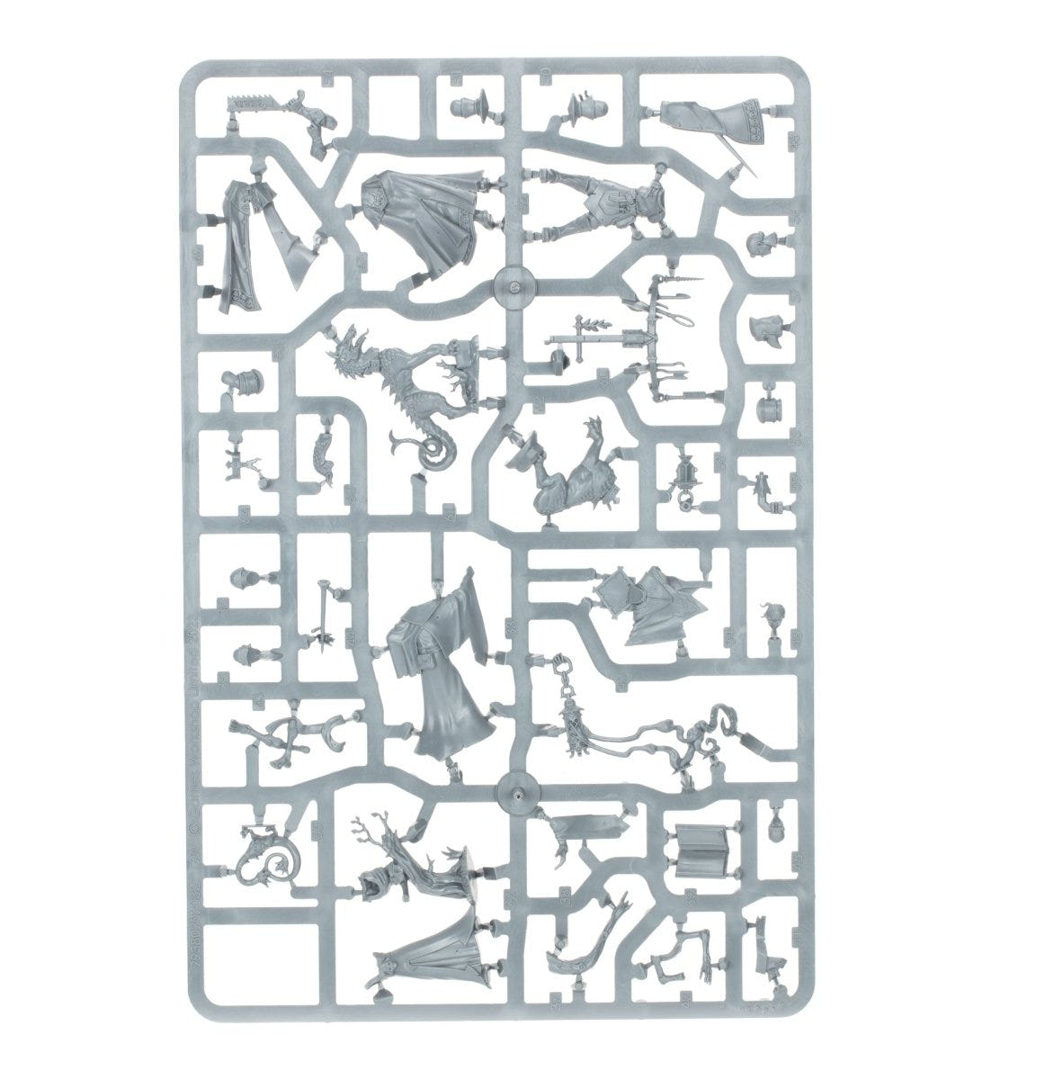 Cities of Sigmar Freeguild Command Corps unpainted plastic sprue, frame 2 of 2