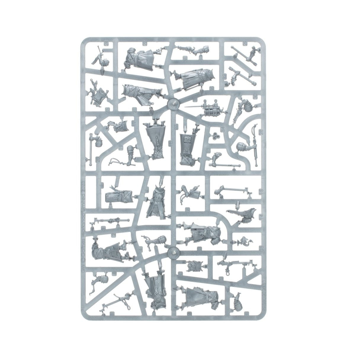 Cities of Sigmar Freeguild Fusiliers unpainted plastic sprue, frame 3 of 3