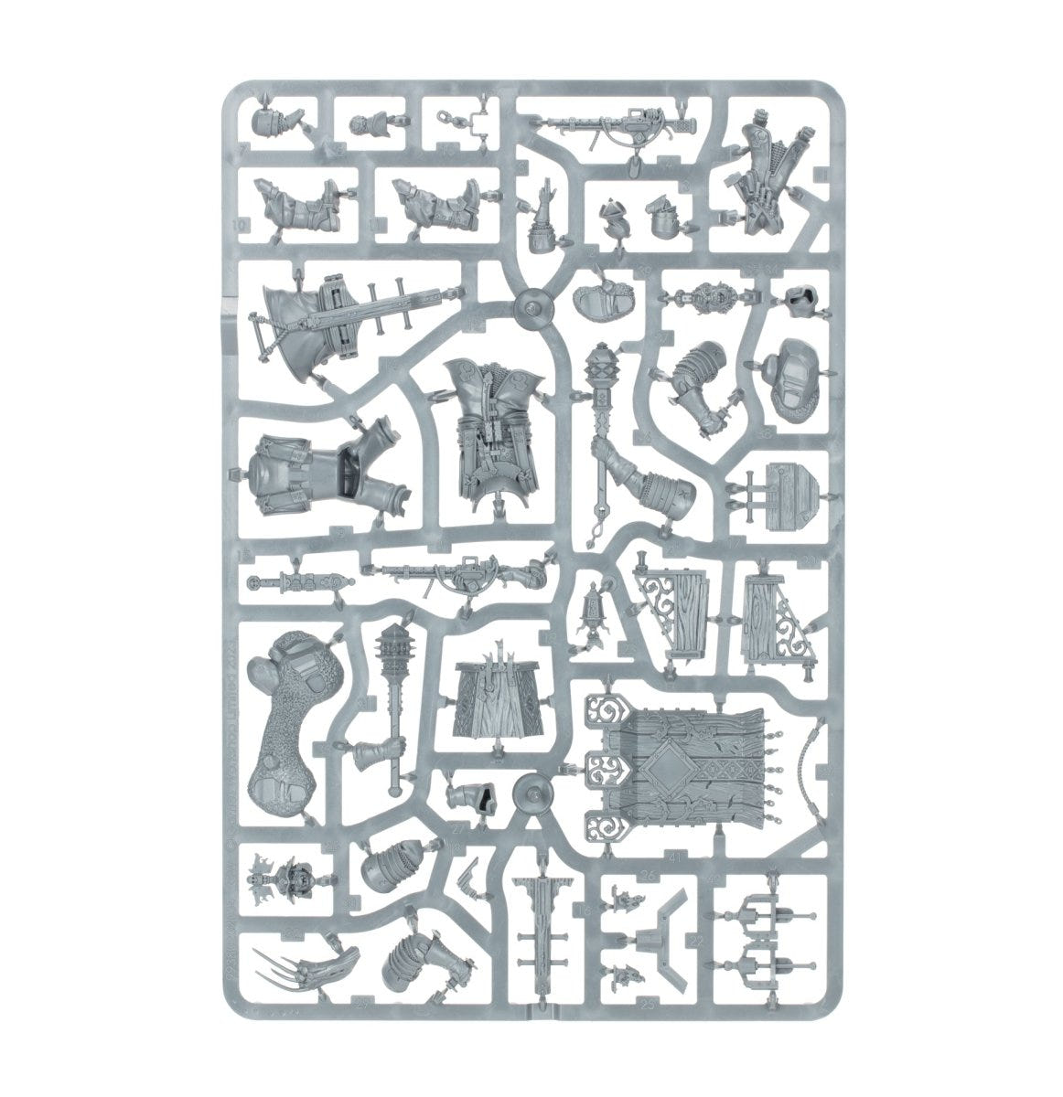 Cities of Sigmar Fusil-Major on Ogor Warhulk unpainted plastic sprue