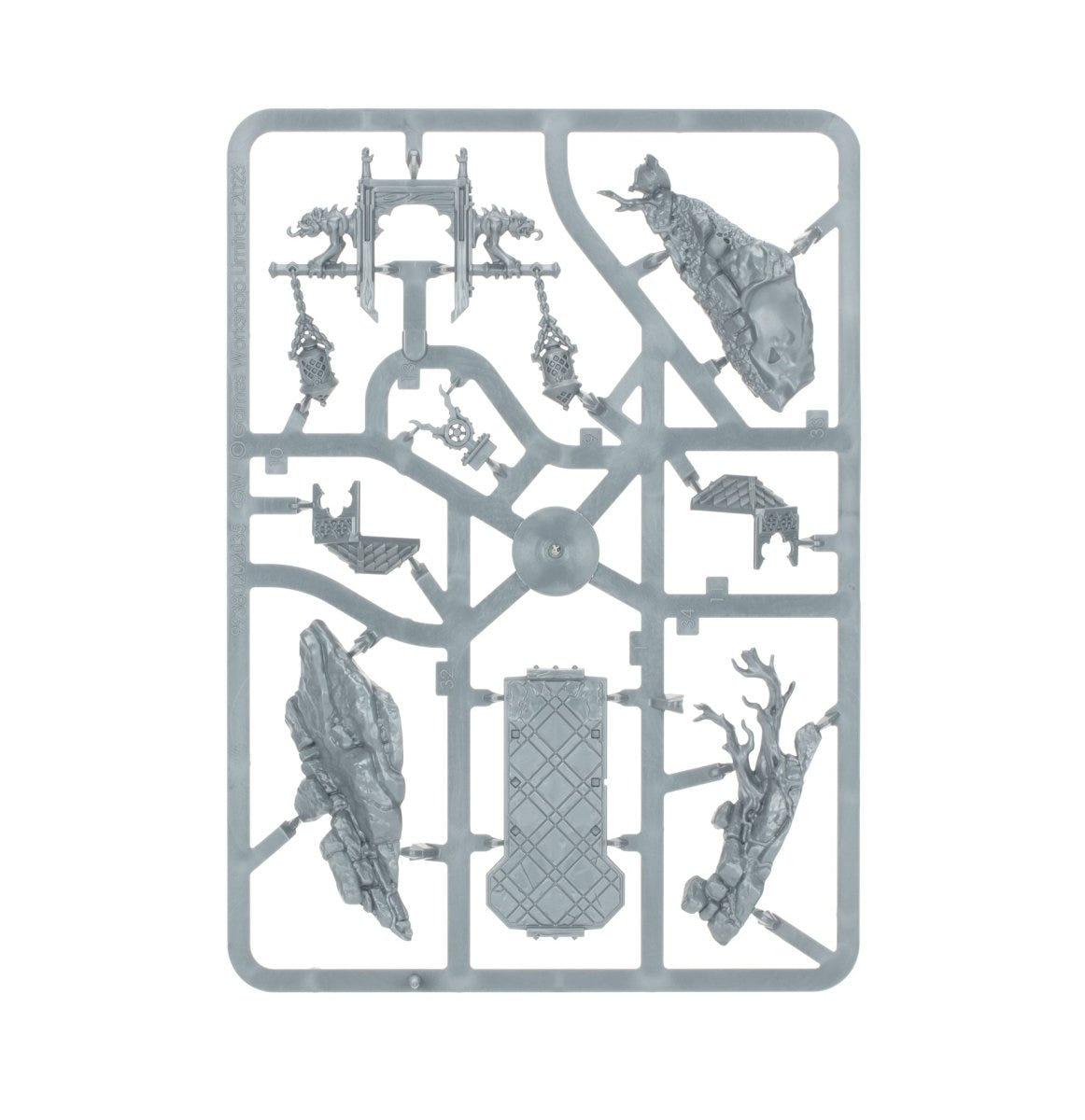 Pontifex Zenestra unpainted plastic sprue, frame 3 of 3