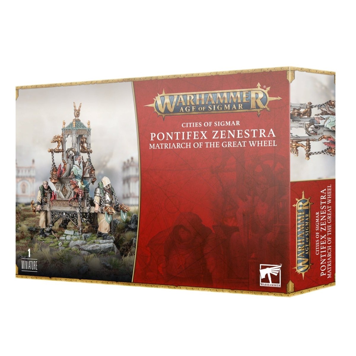Warhammer Age of Sigmar Pontifex Zenestra, Matriarch of the Great Wheel box front
