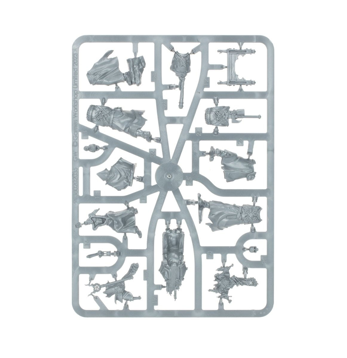 Pontifex Zenestra unpainted plastic sprue, frame 2 of 3