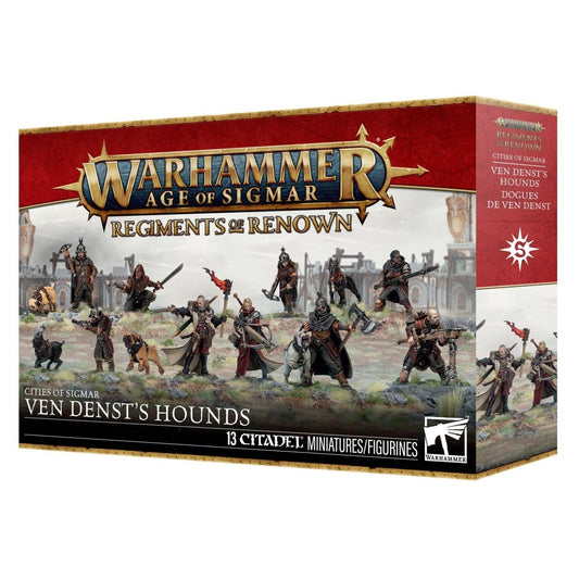 Warhammer Age of Sigmar game box with miniatures on a white background