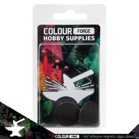 Colour Forge Self-adhesive magnetic discs 25mm x10
