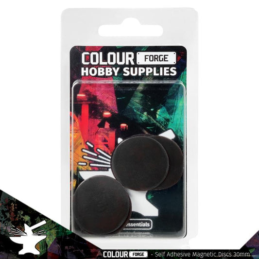 Colour Forge Self-adhesive magnetic discs 30mm x10