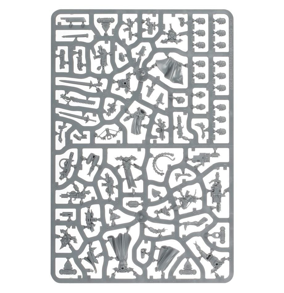 Games Workshop Combat Patrol: Adepta Sororitas unpainted plastic sprue, frame 7 of 9