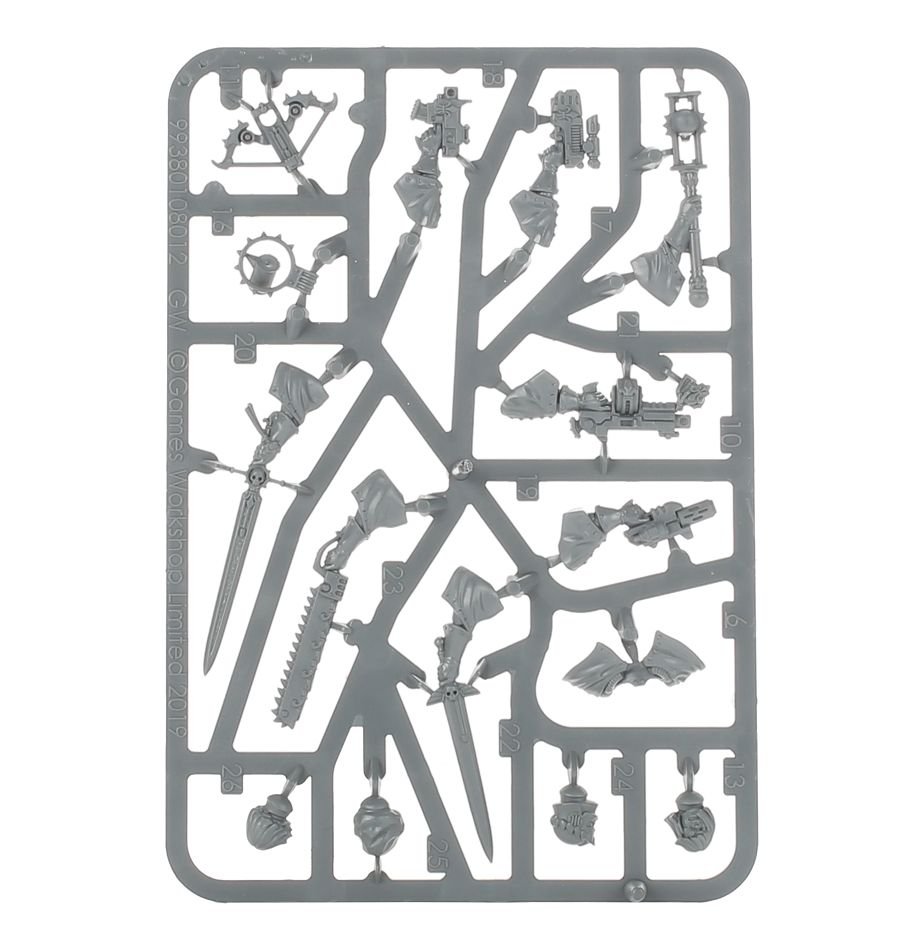 Combat Patrol: Adepta Sororitas sprue contents - Loaded Dice