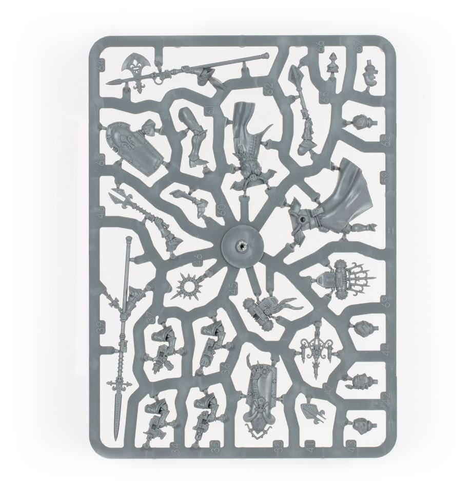 Games Workshop Combat Patrol: Adepta Sororitas unpainted plastic sprue, frame 4 of 9