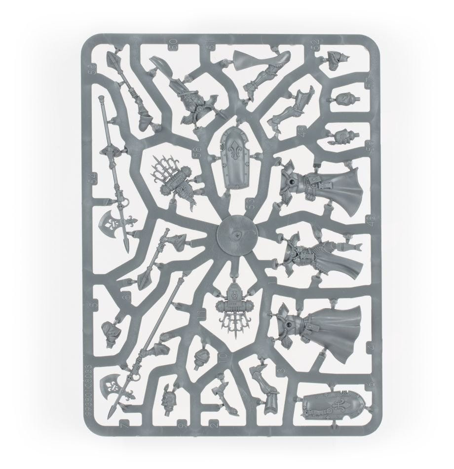Games Workshop Combat Patrol: Adepta Sororitas unpainted plastic sprue, frame 3 of 9
