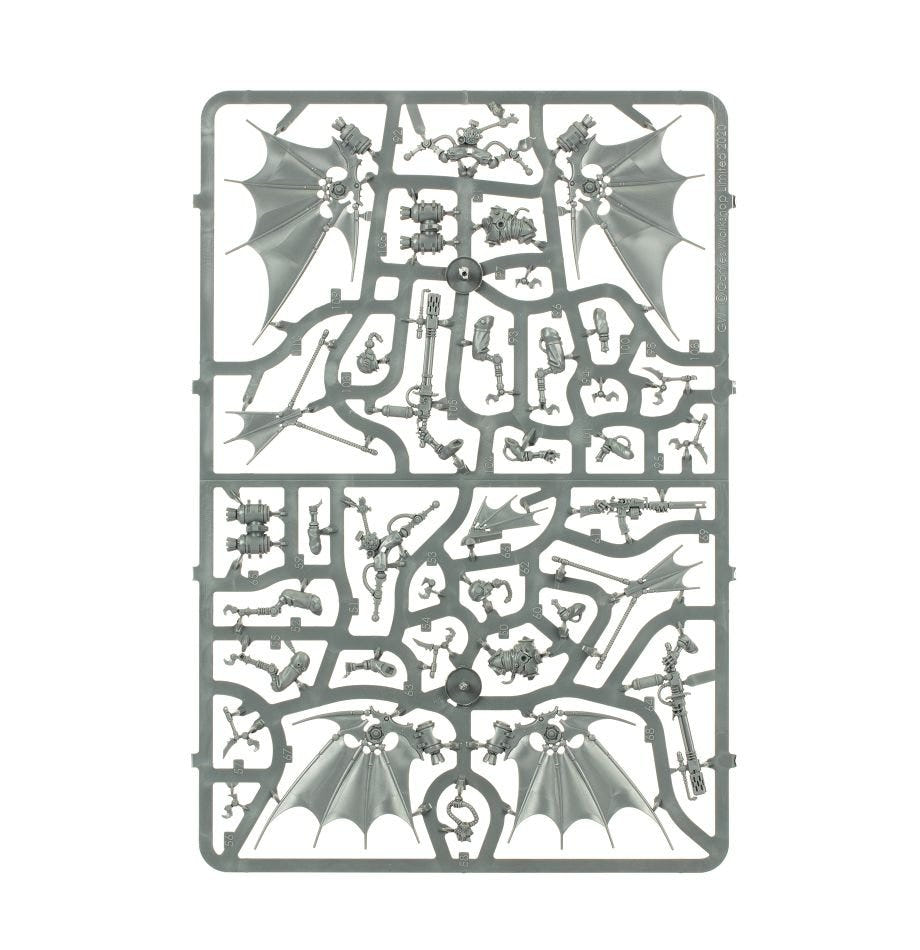 Combat Patrol: Adeptus Mechanicus unpainted plastic sprue, frame 6 of 9