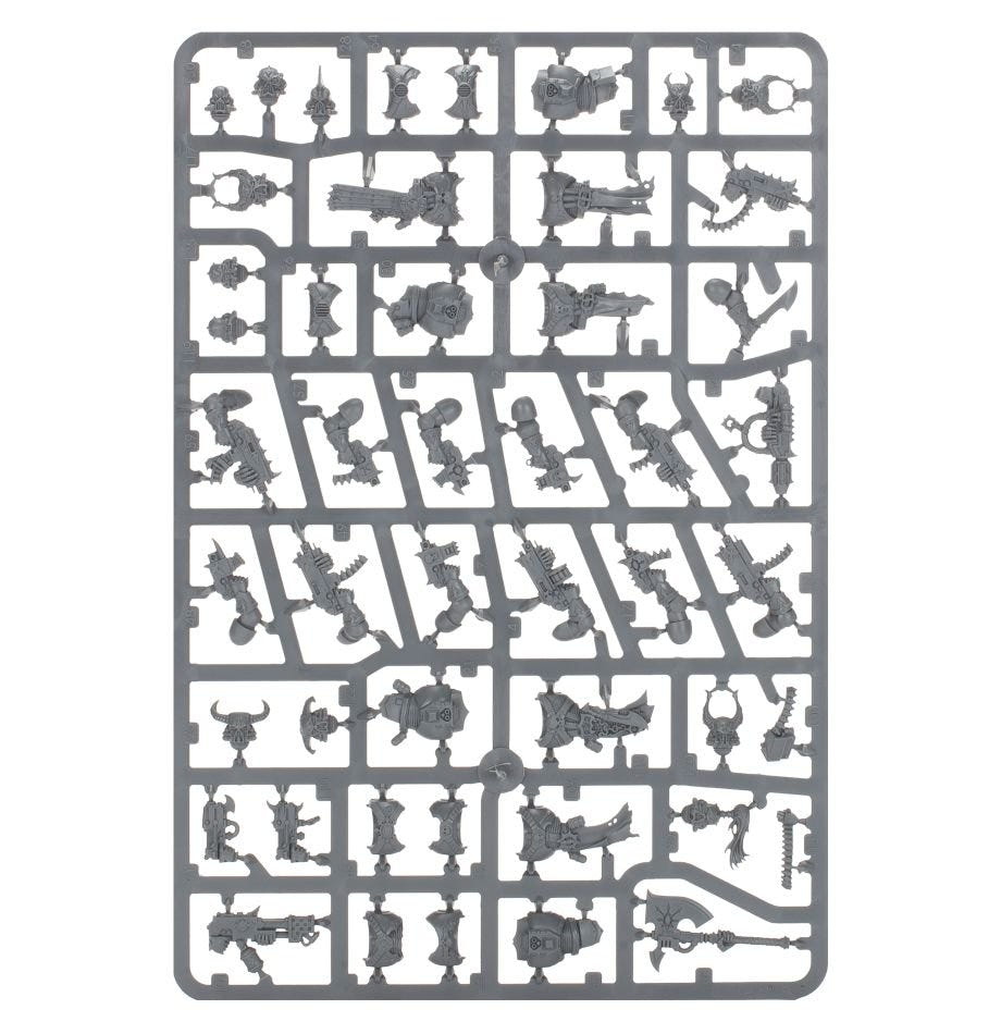 Combat Patrol: Chaos Space Marines unpainted plastic sprue, frame 6 of 7