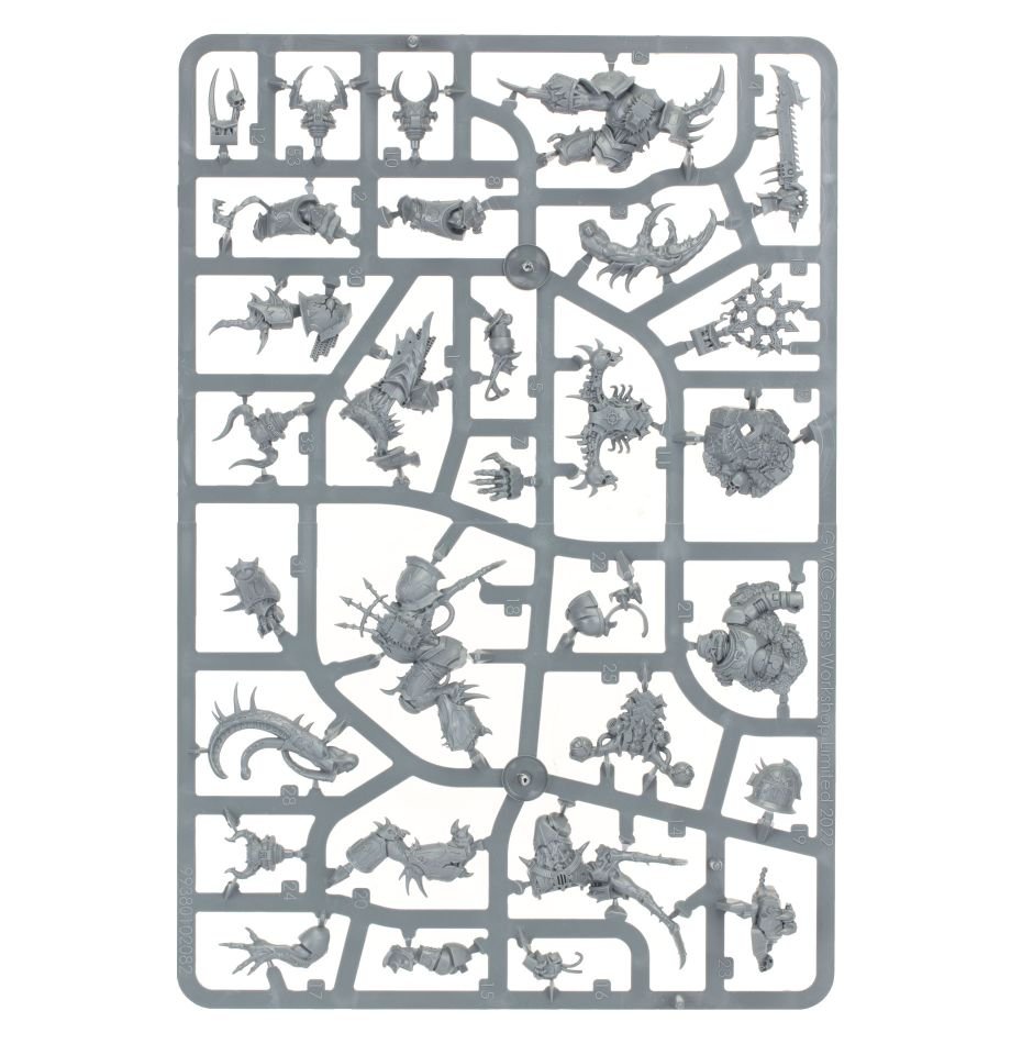Combat Patrol: Chaos Space Marines sprue contents - Loaded Dice