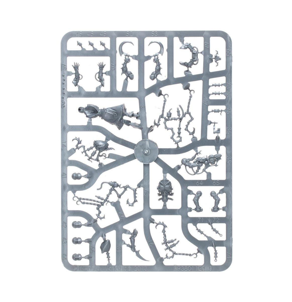 Combat Patrol: Drukhari unpainted plastic sprue, frame 5 of 7
