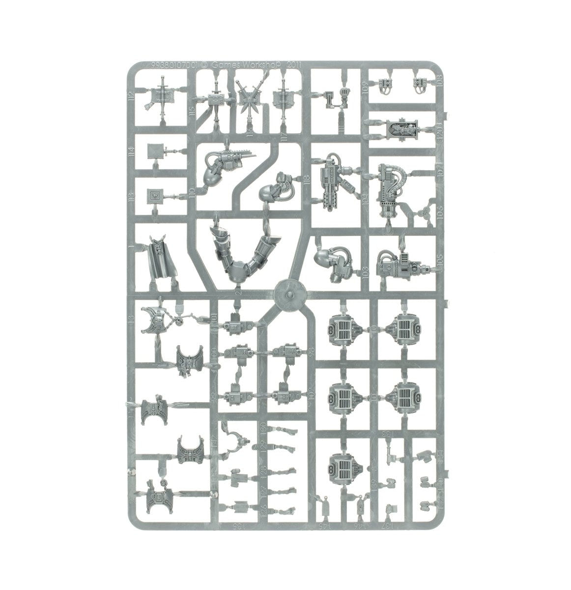 Games Workshop Combat Patrol: Grey Knights unpainted plastic sprue, frame 5 of 7