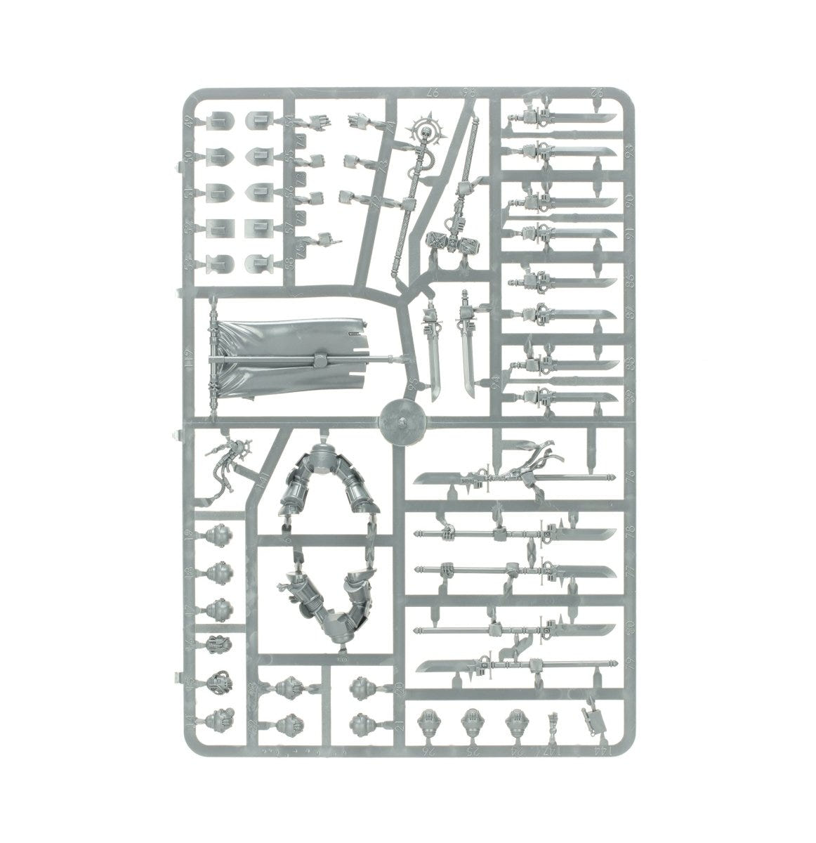 Games Workshop Combat Patrol: Grey Knights unpainted plastic sprue, frame 3 of 7