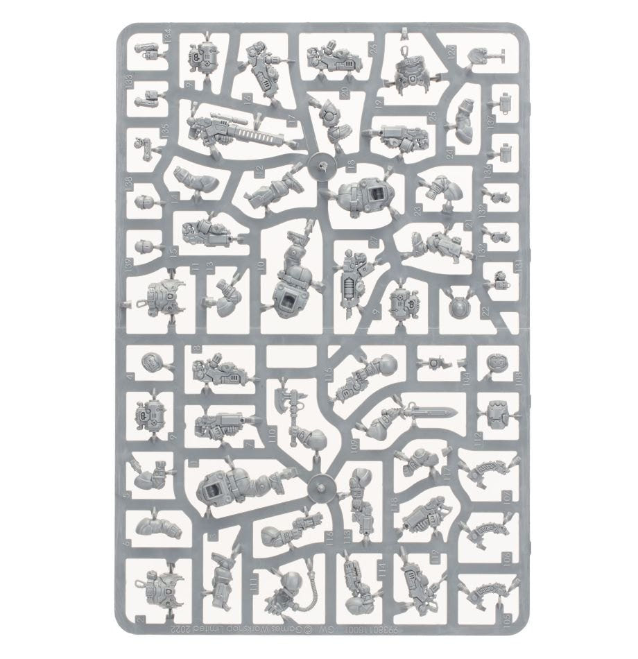 Games Workshop Combat Patrol: Leagues of Votann unpainted plastic sprue, frame 7 of 9