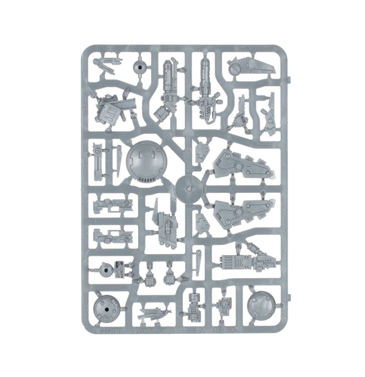Combat Patrol: T'au Empire unpainted plastic sprue, frame 1 of 13