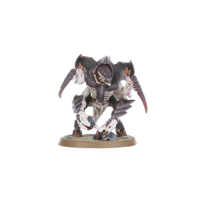 Painted Tyranid Tyrant Guard hunched forward with bone talons, alternate pose